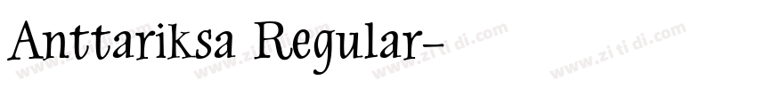 Anttariksa Regular字体转换